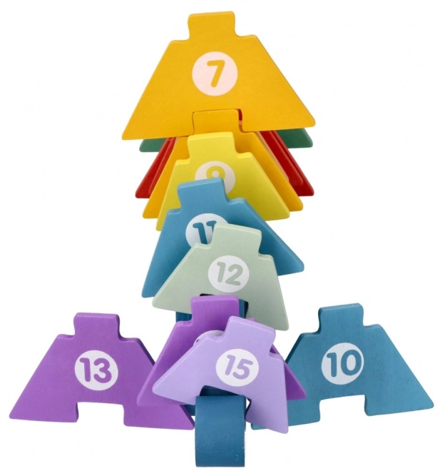 Wooden Dinosaur with Number Puzzles