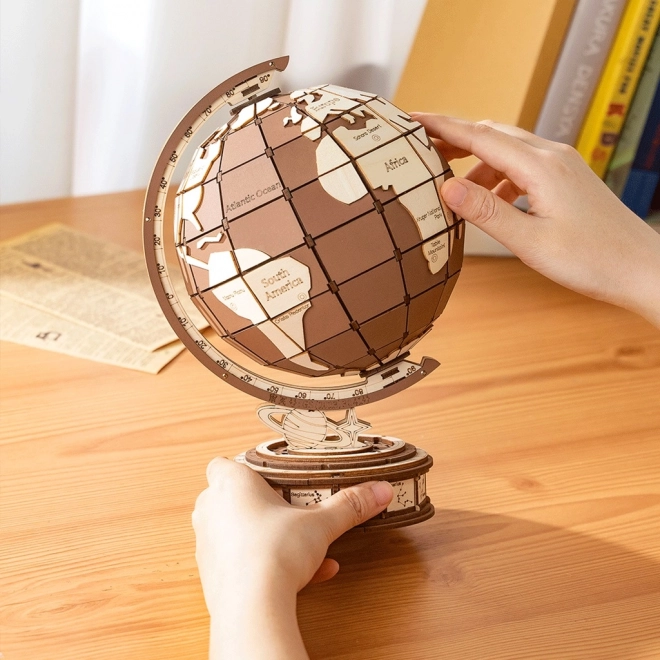 3D Wooden Puzzle - Globe and Wonders of the World