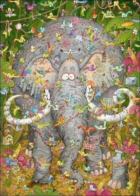 Heye Elephant Life Puzzle 1000 Pieces