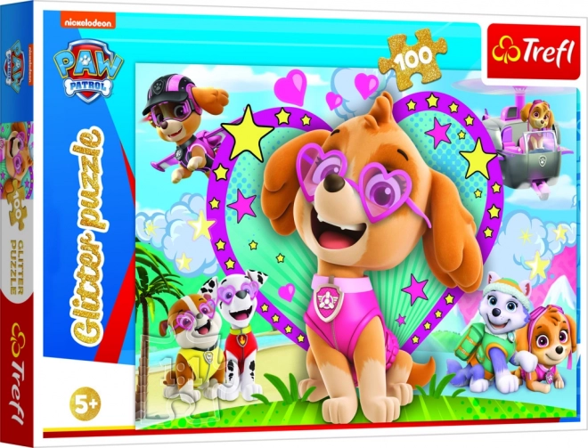 Paw Patrol Glitter Shine with Skye Puzzle