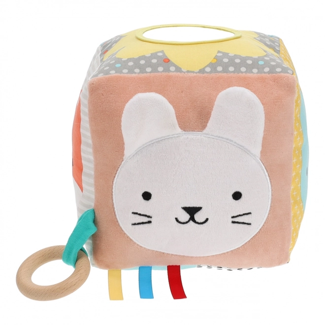 Petit Collage Textile Activity Cube