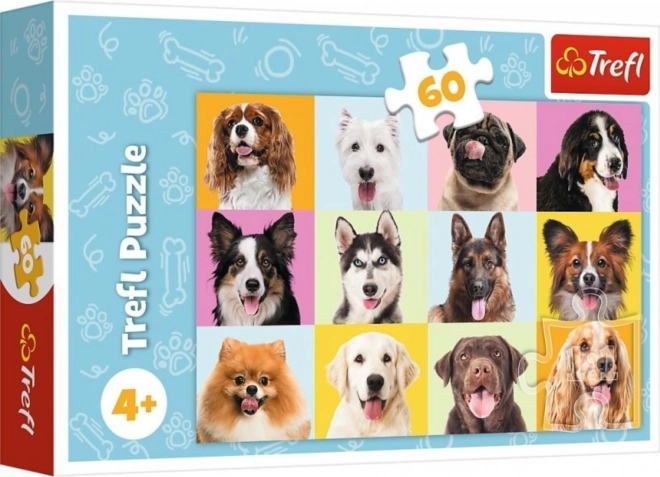 Trefl adorable puppies puzzle 60 pieces