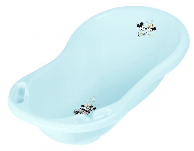 Baby Bathtub with Plug featuring Mickey - Blue