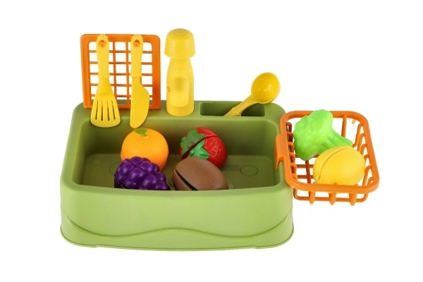 Kitchen Sink Playset with Fruits