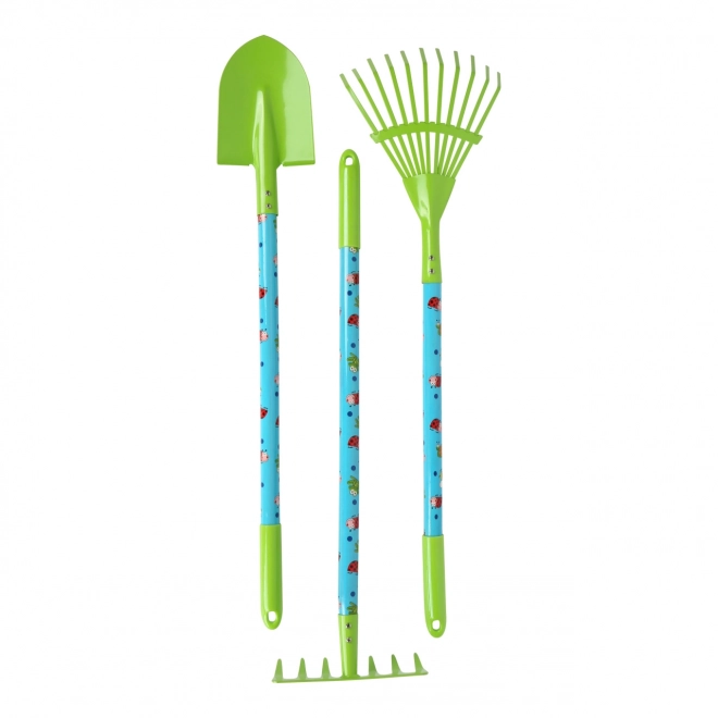 Gardener Set with Wheelbarrow, Shovel, and Rake