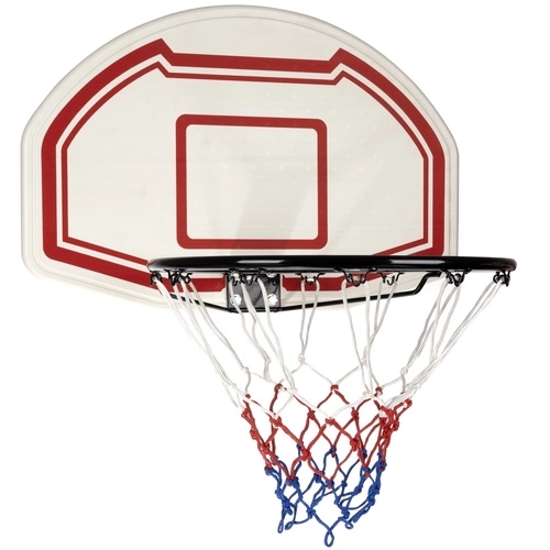 Wall-Mounted Basketball Hoop with Board and Rim