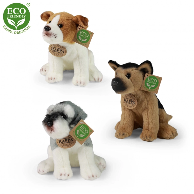 Plush Sitting Dog 20 cm Eco-Friendly