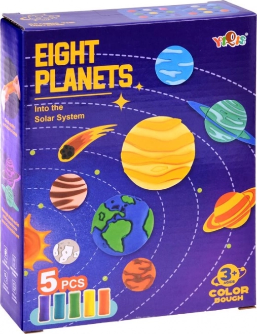 Educational Modeling Clay Set - Solar System Planets Molds