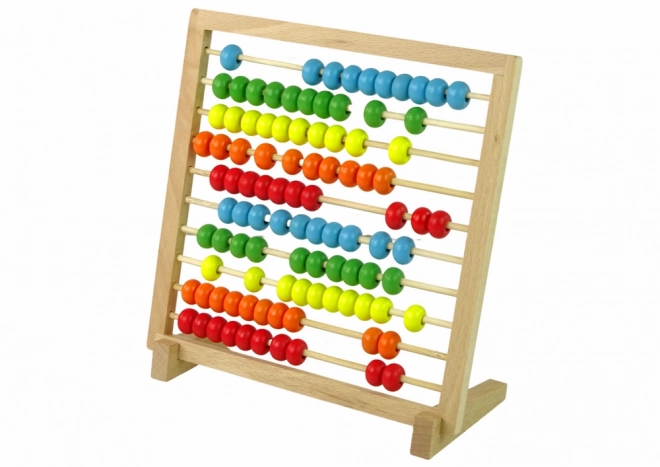 Wooden School Abacus with Colorful Beads