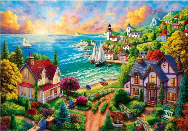 Village by the Sea Puzzle 260 Pieces