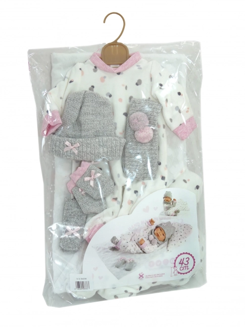 Llorens New Born Baby Doll Outfit Set