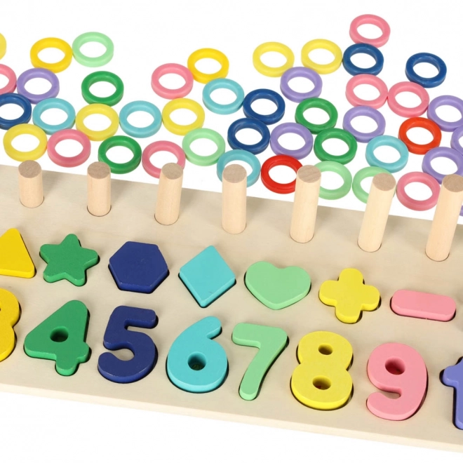 Wooden Montessori Educational Sorter and Abacus 2-in-1