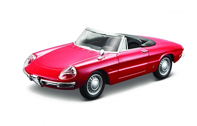 Bburago Alfa Romeo Spider 1966 Model Car in Red