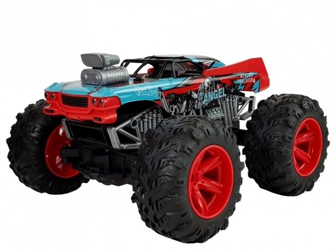 Remote Controlled Off-road Car with Large Red Wheels