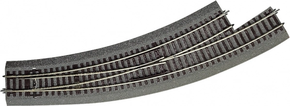 Roco Line Aiguillage Courbe Gauche avec Support