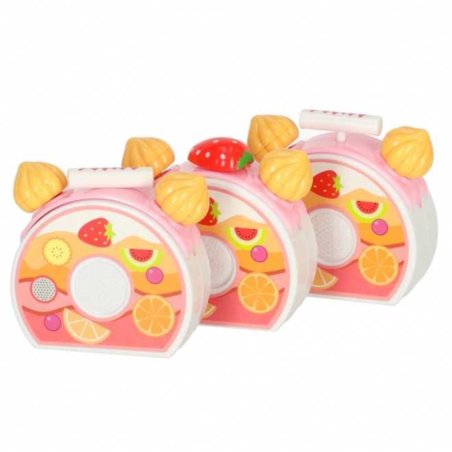 Pink birthday cake play set