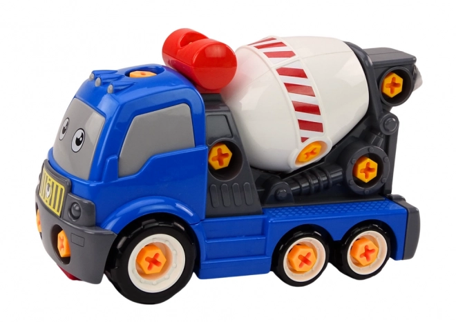 Cartoon Cement Mixer Truck DIY Blue