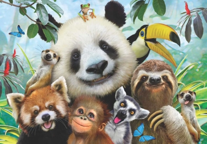 Zoo Animals Selfie Puzzle 500 Pieces