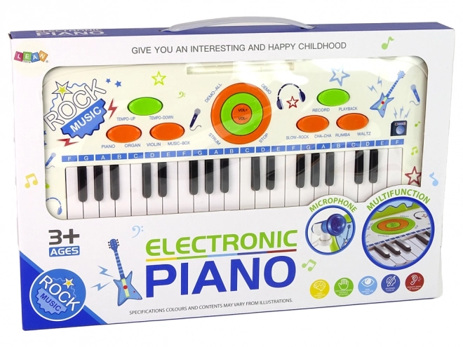 Electric Piano Keyboard for Kids Blue with USB and MP3