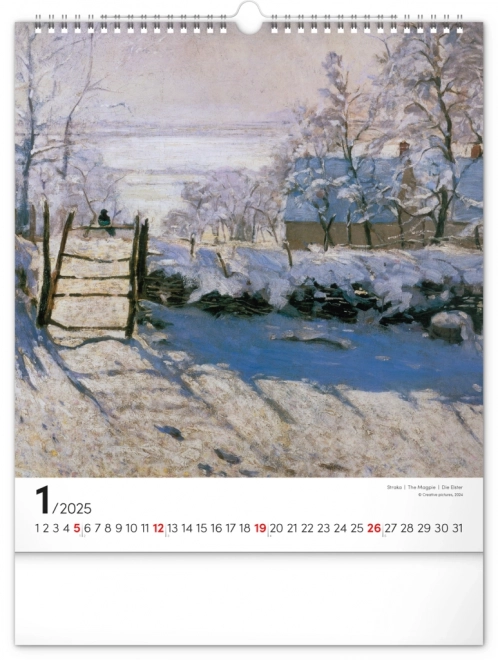 Claude Monet 2025 Wall Calendar