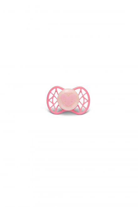 Orthodontic Pacifier Cool Glows in the Dark Cashmere Rose