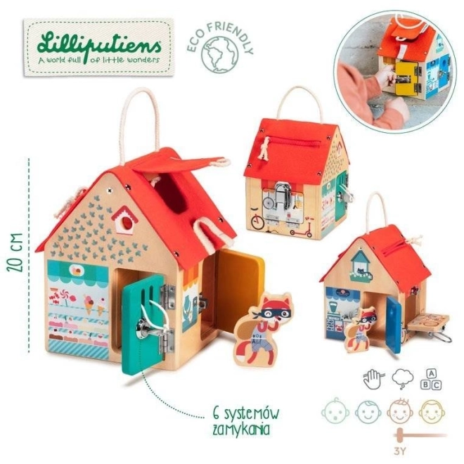 Lilliputiens Wooden House with Locks