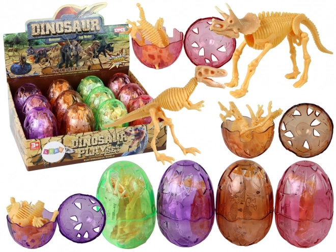 Dinosaur Egg with Yellow Figurine