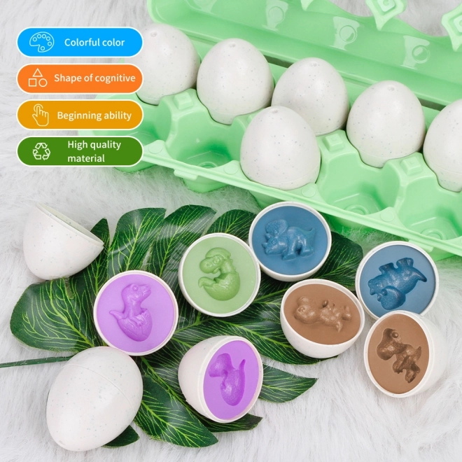 Educational Dinosaur Egg Sorting Puzzle