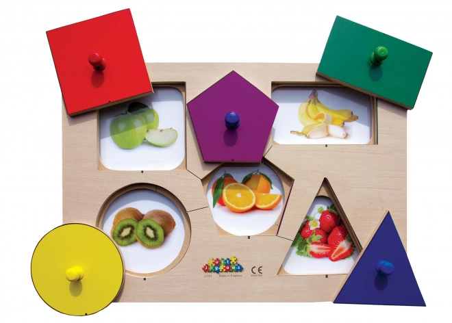 Just Jigsaws Shapes and Memory Wooden Puzzle