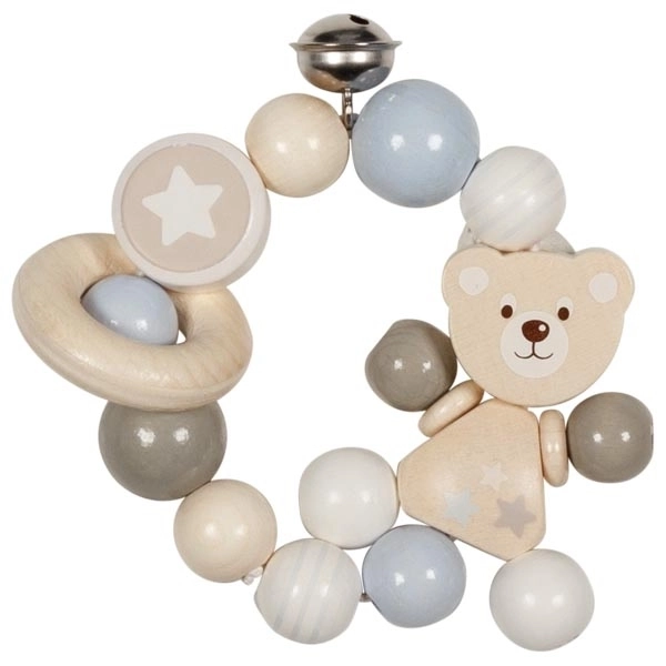 Bear Sensory Motor Ring with Rattle