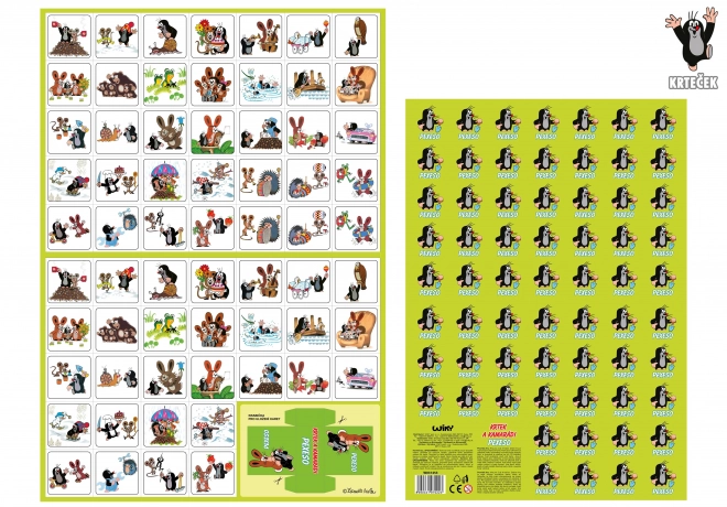 Krtek and Friends Memory Game