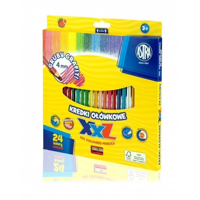 Pastel crayons with XXL cores