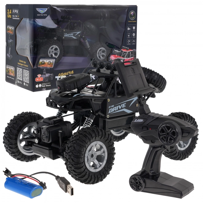 Remote-Controlled Crawler Rover with Camera