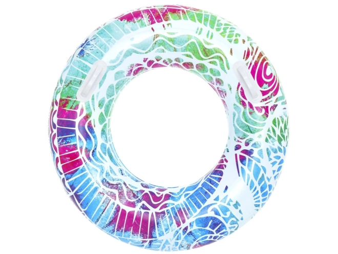 Colorful Inflatable Swimming Ring – Blue
