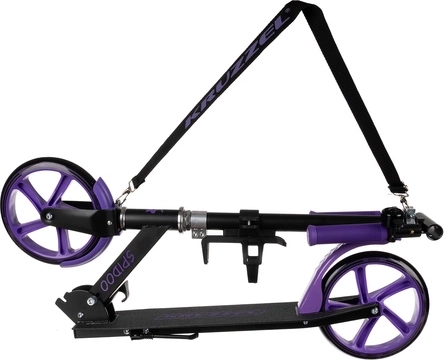 Folding city scooter for kids with large wheels (200 mm) – purple
