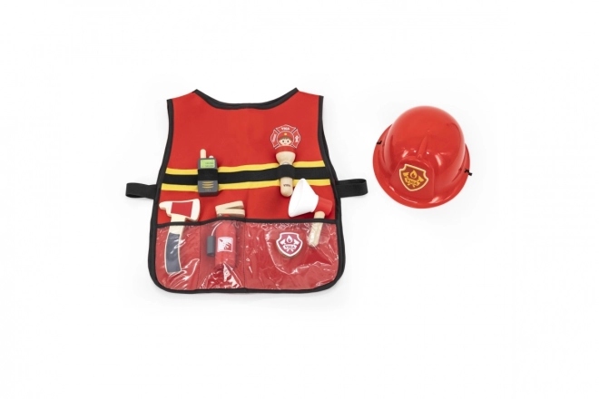 Wooden Firefighter Set