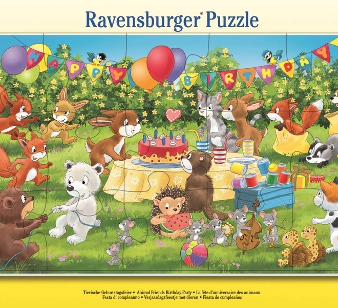 Ravensburger Puzzle Geburtstagsfeier mit Tierfreunden 15 Teile