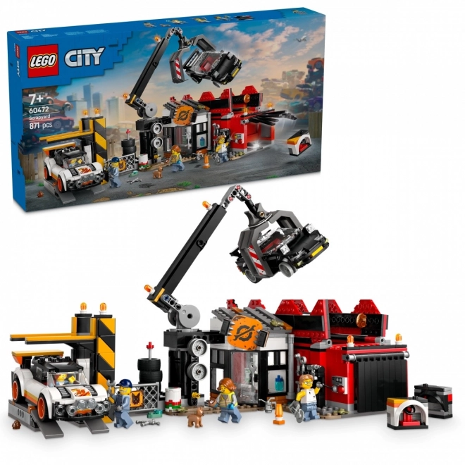 LEGO City Car Scrap Yard Playset