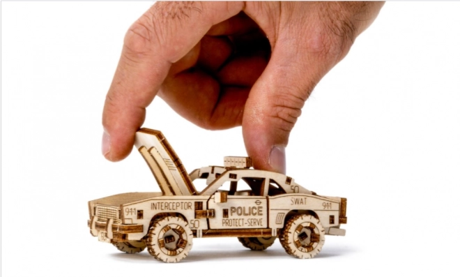 3D Wooden Police Car Puzzle