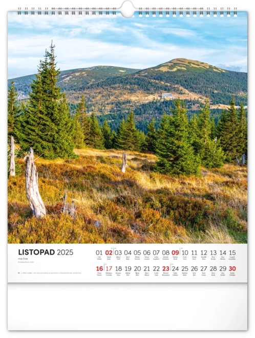 Wall Calendar Krkonoše 2025