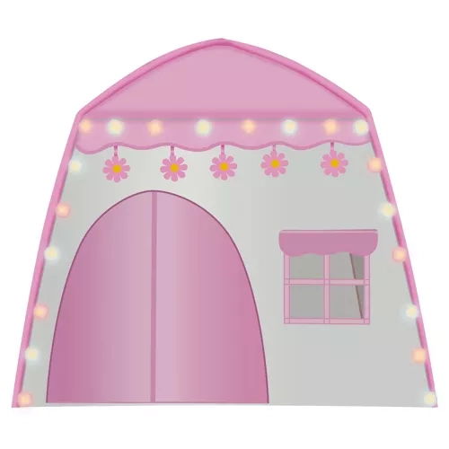 Kids Tent with Fairy Light Garland