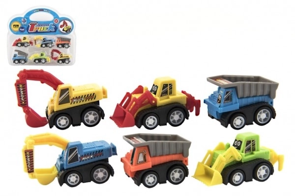 Mini Construction Vehicles Toy Set