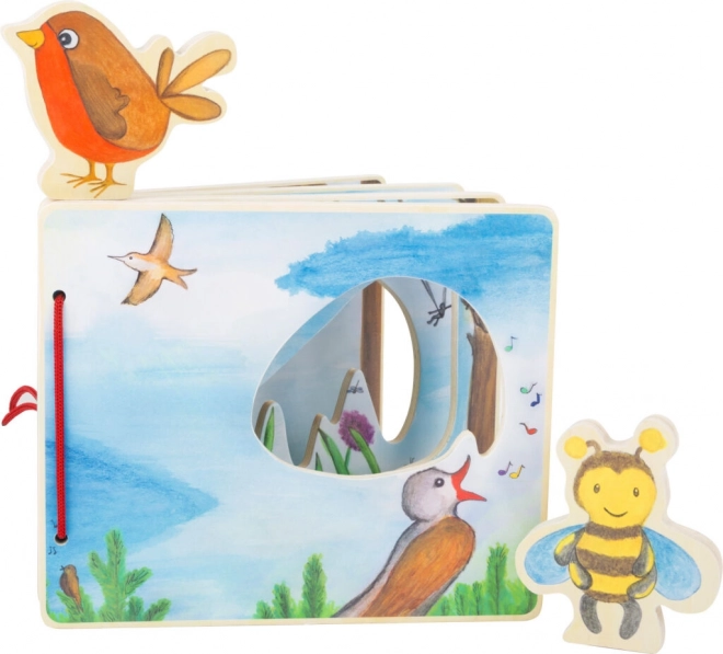 Wooden Picture Book with Bee