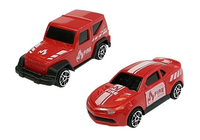 Fire Truck Sorter Suitcase with Cars and Helicopter