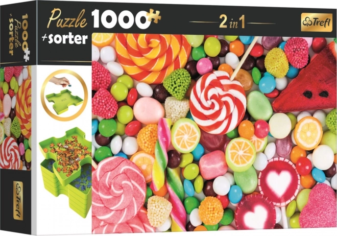 Trefl Puzzle with Sorter 2-in-1 Sweets 1000 Pieces