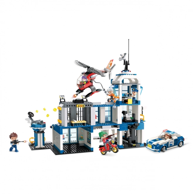 Qman Police Station Building Set