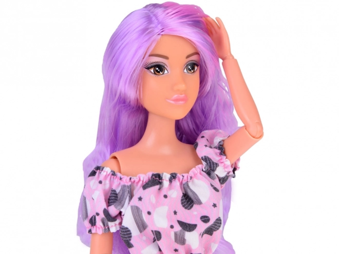 Anlily Doll with Long Pastel Hair and Jeans