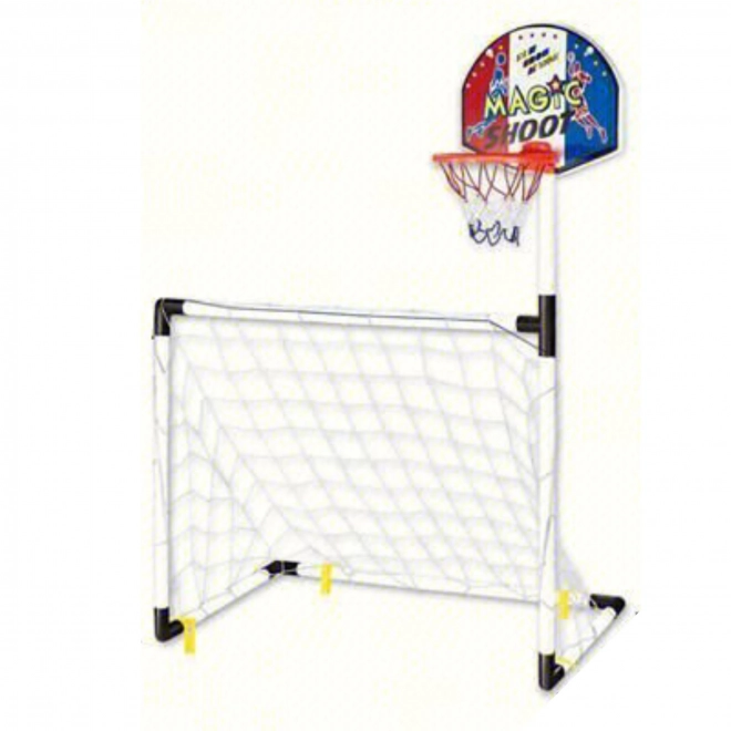 Set sportivo 2 in 1 con canestro e porta da calcio per bambini Woopie
