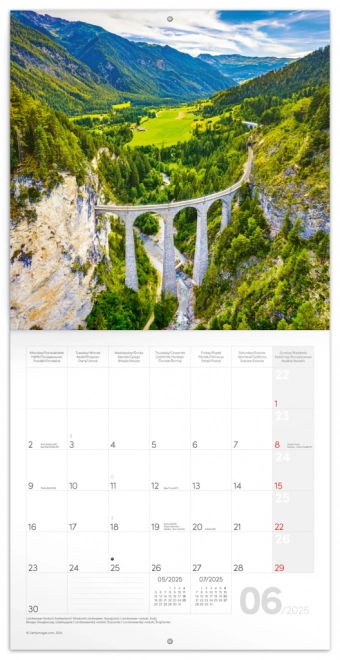 Notique Bridges Wall Calendar 2025