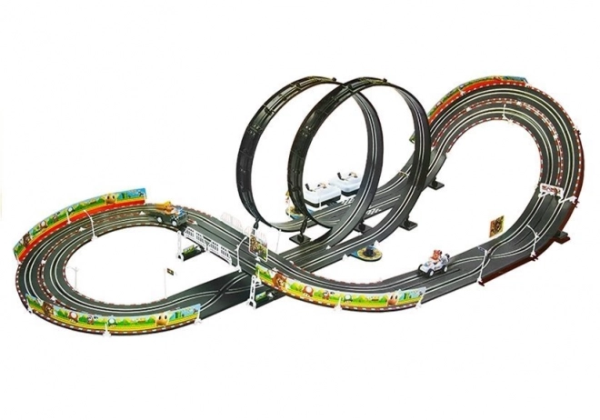 Electric Racing Track with Mario Cars